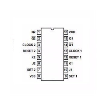 Flip-Flop J-K CD4027BE - original Ti-2