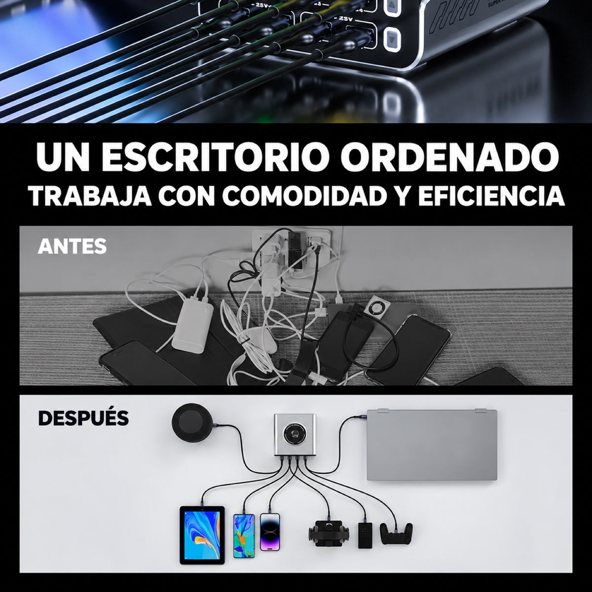 Estación de carga USB Mechanic G-Power de 115W-5