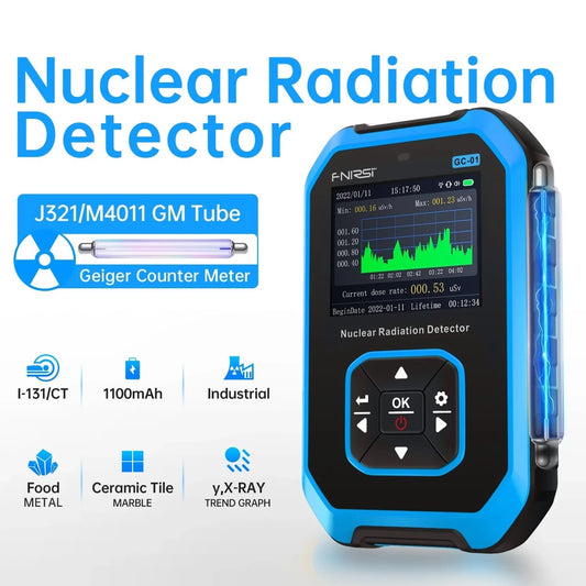 Detector Geiger de radiación nuclear Fnirsi GC-01-2