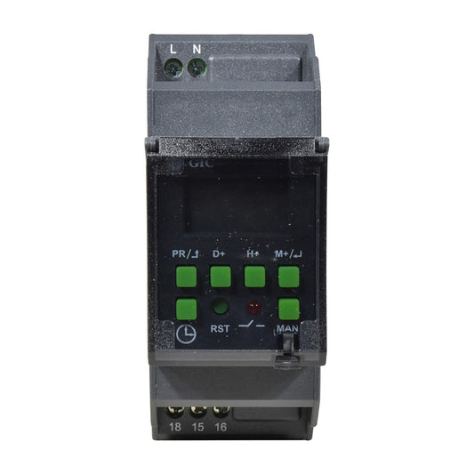 Temporizador semanal GIC digital 25 programas 110-240 VAC 67DDT0-2