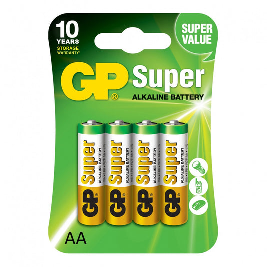 Batería GP Alcalina AA 1.5V - 4 piezas-1