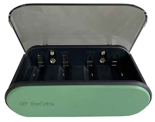 Cargador GP para baterías NiMh AAA, AA, C, D y 9V