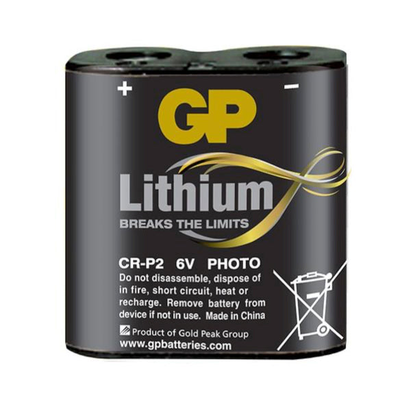 Batería GP de litio CR-P2 6V-1