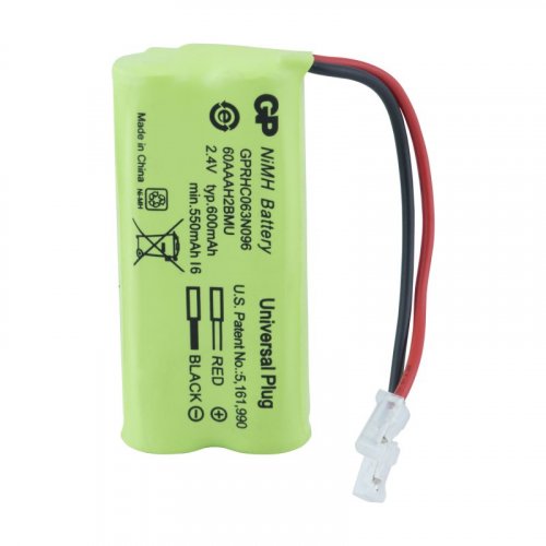 Batería GP NiMH Recargable T504 600mA 2.4V-1