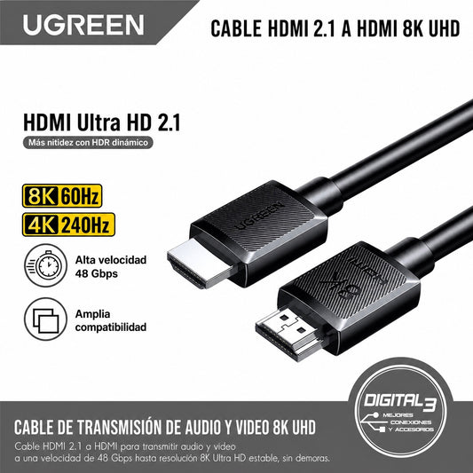 Cable HDMI 8K UGREEN de 3m
