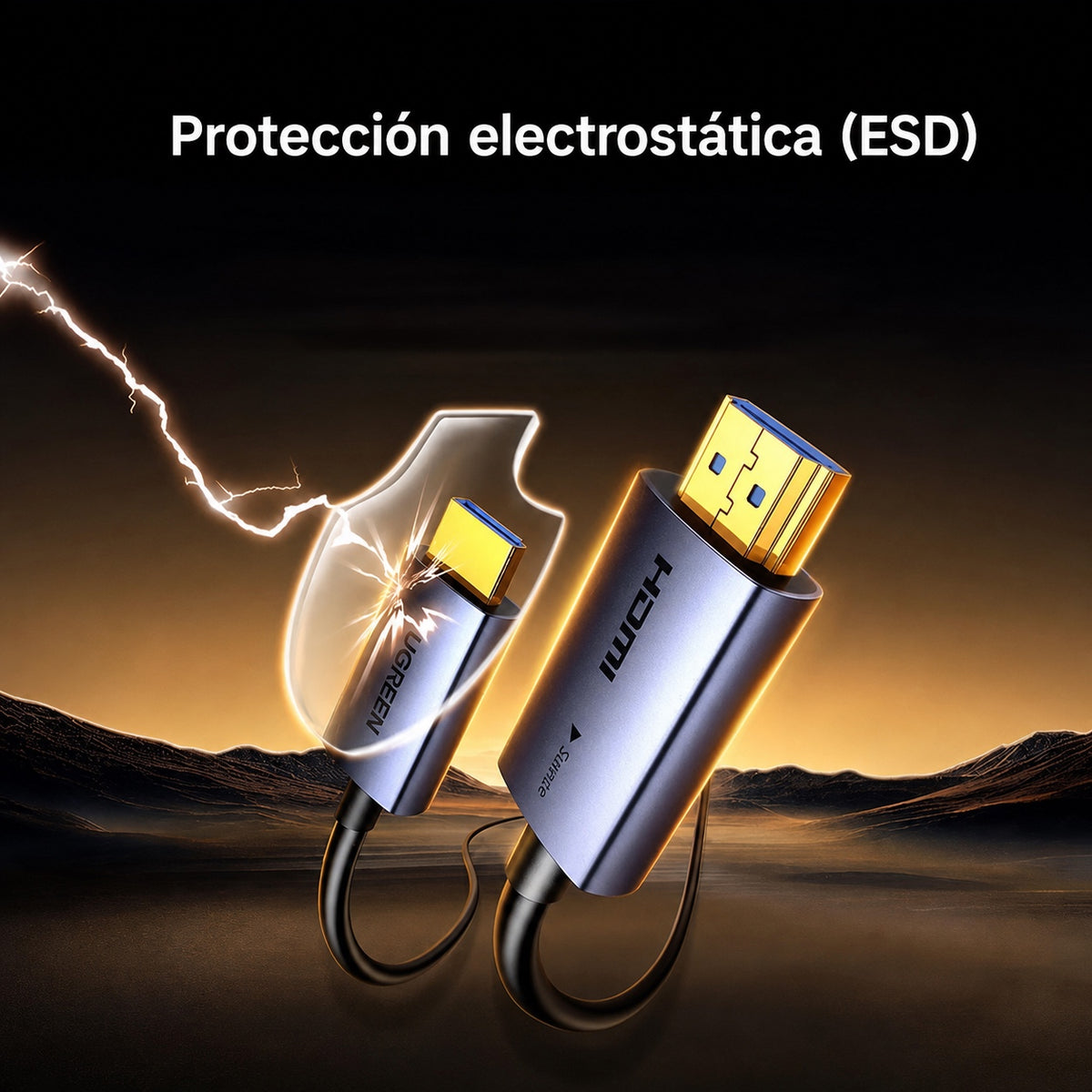 Cable HDMI 4K de fibra óptica UGREEN de 10m