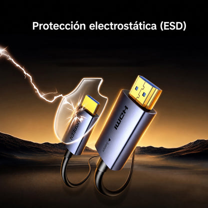 Cable HDMI 4K de fibra óptica UGREEN de 10m