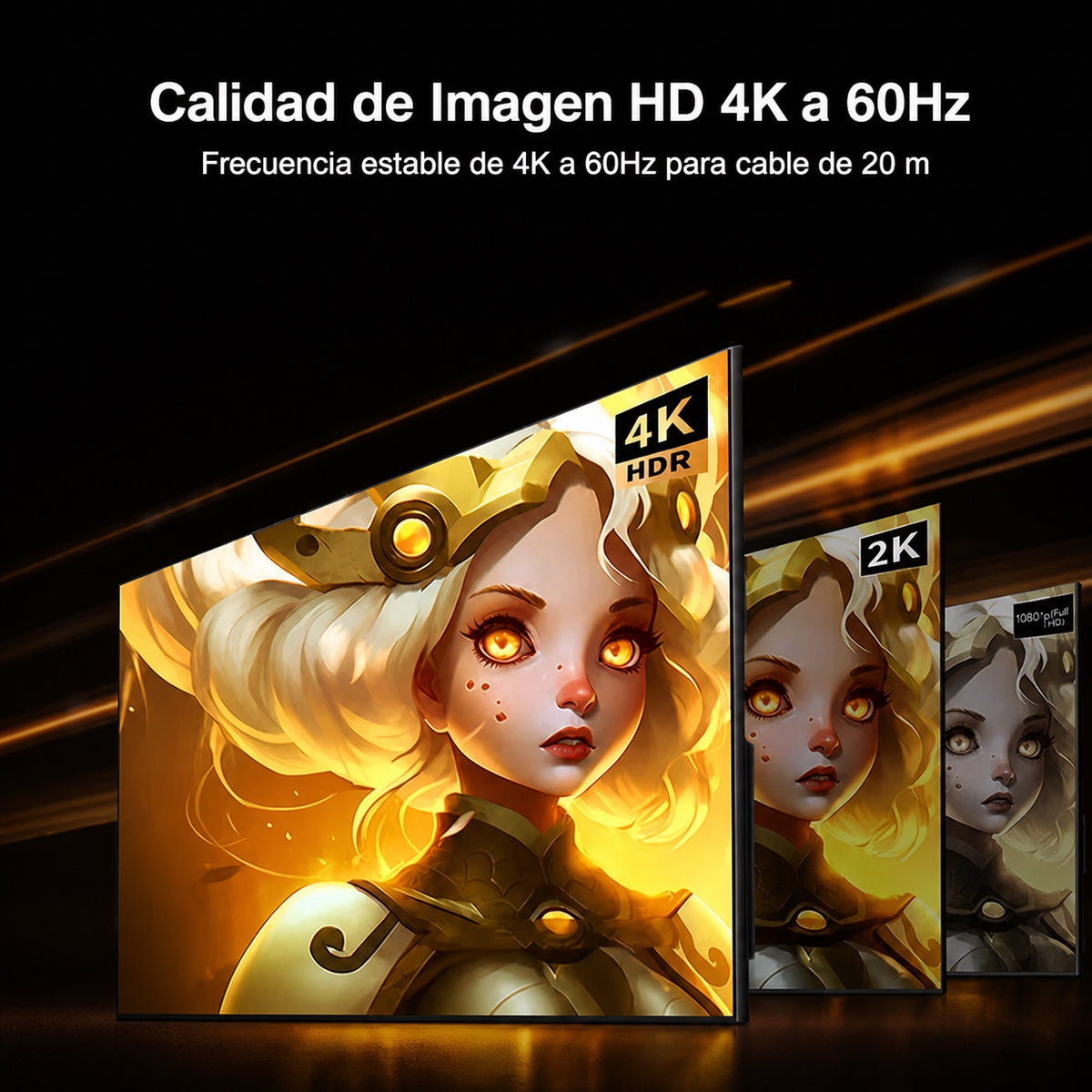 Cable HDMI 4K de fibra óptica UGREEN de 10m