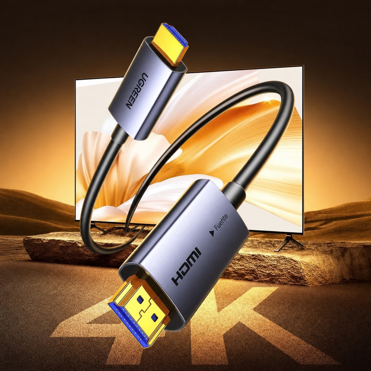 Cable HDMI 4K de fibra óptica UGREEN de 10m