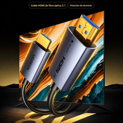 Cable HDMI 8K de fibra óptica UGREEN de 50m