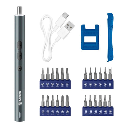 Destornillador inalámbrico recargable con 24 puntas intercambiables-1