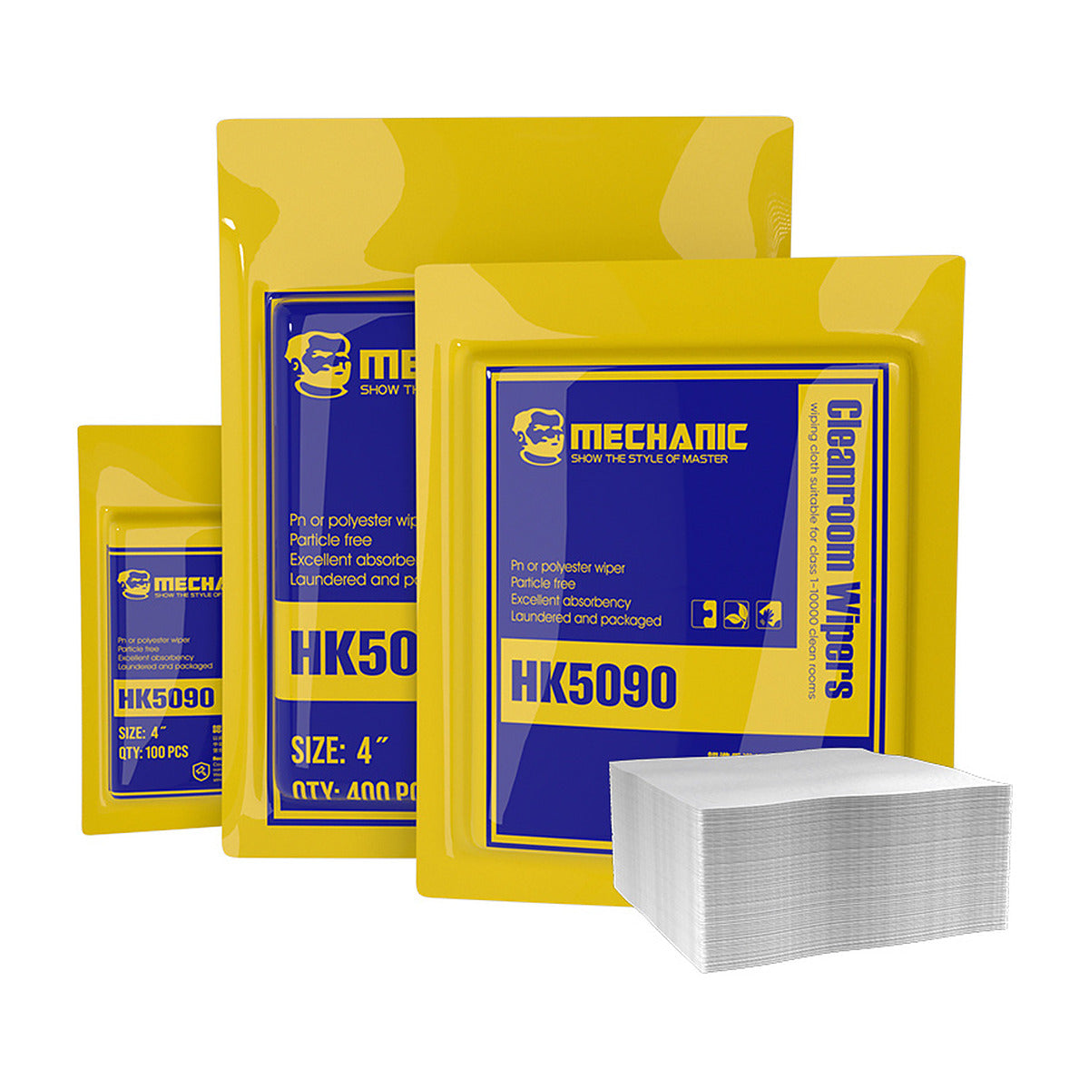 Pañuelos Mechanic HK5090 de 10x10 cm 100 unidades-2