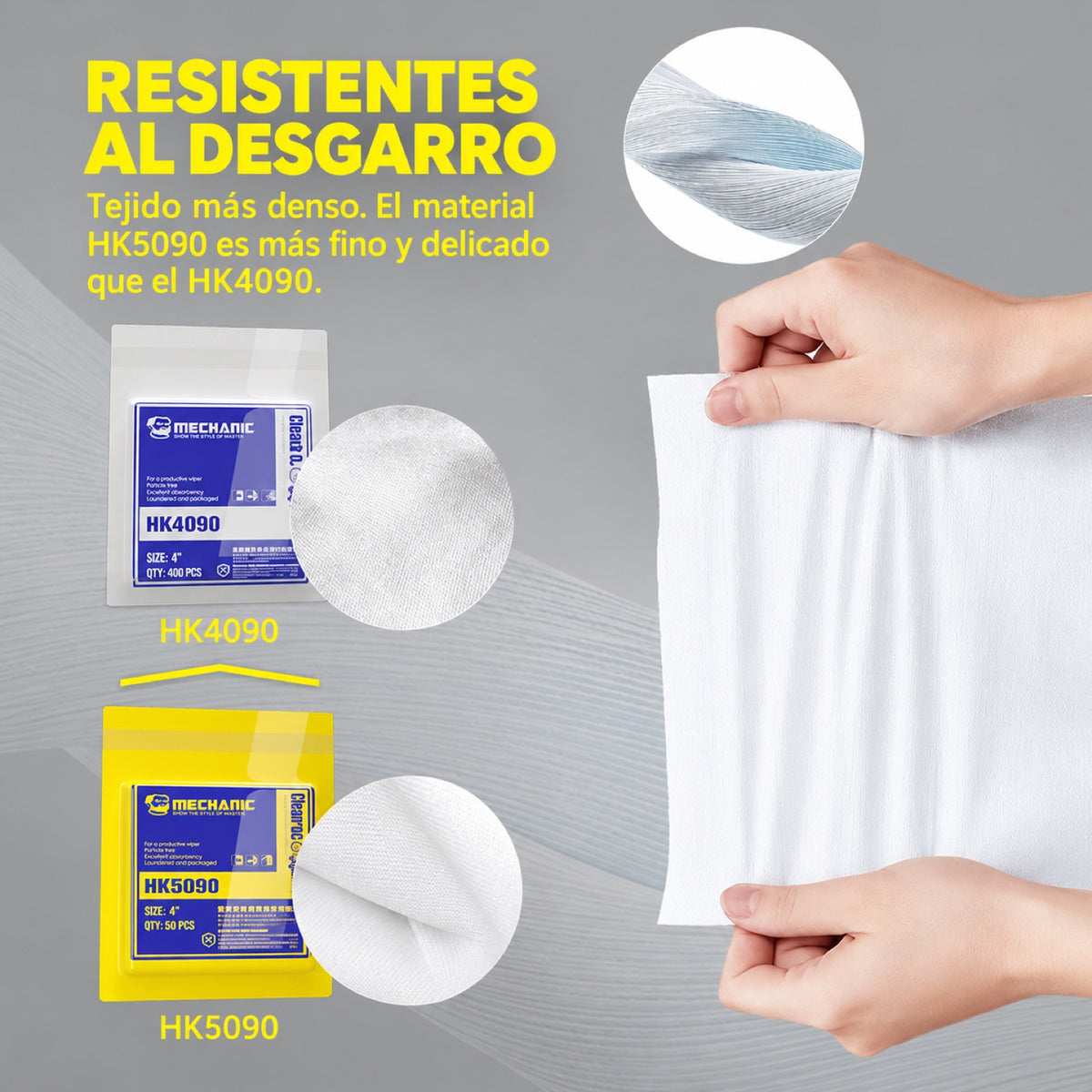 Pañuelos Mechanic HK5090 de 10x10 cm 100 unidades-4