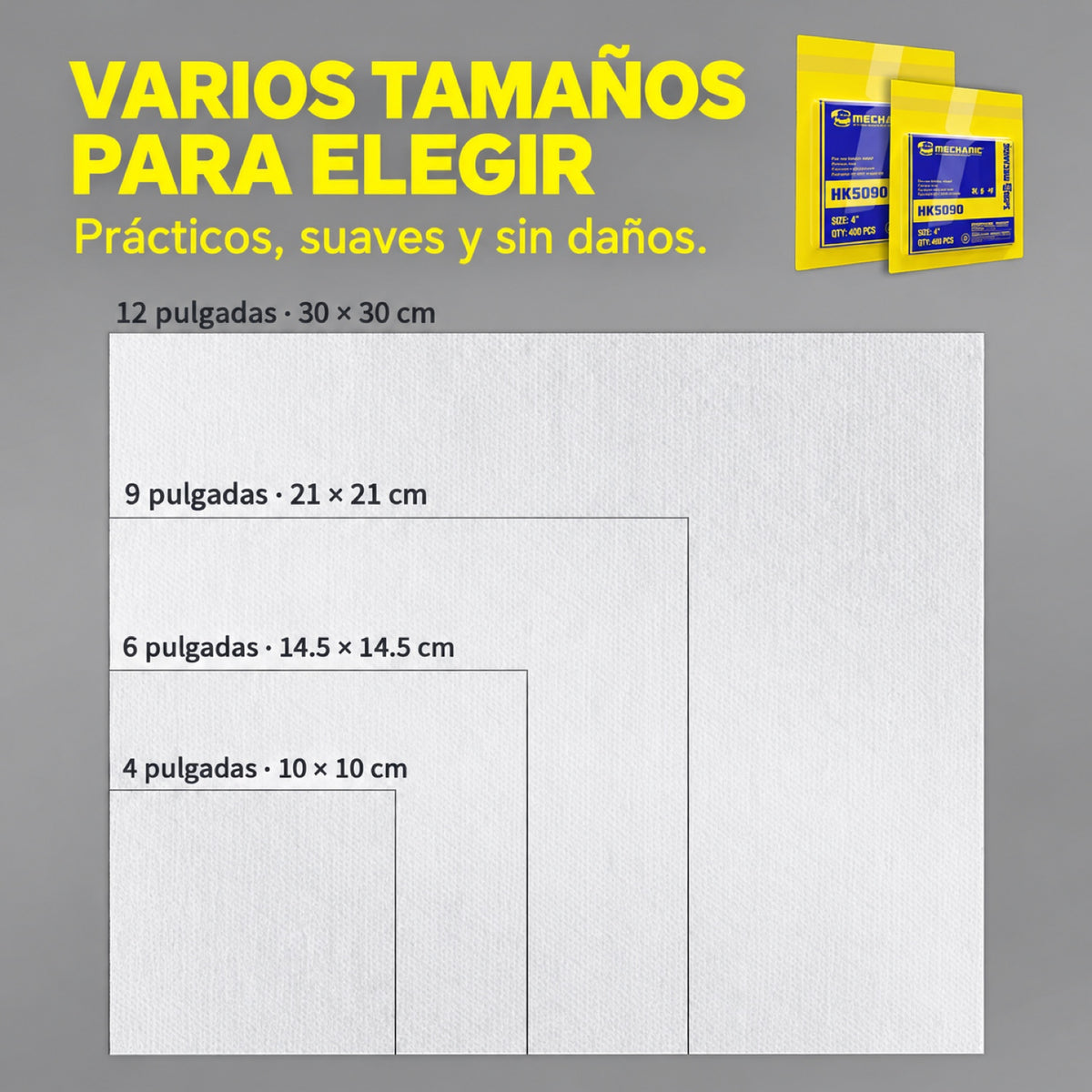 Pañuelos Mechanic HK5090 de 10x10 cm 100 unidades-7