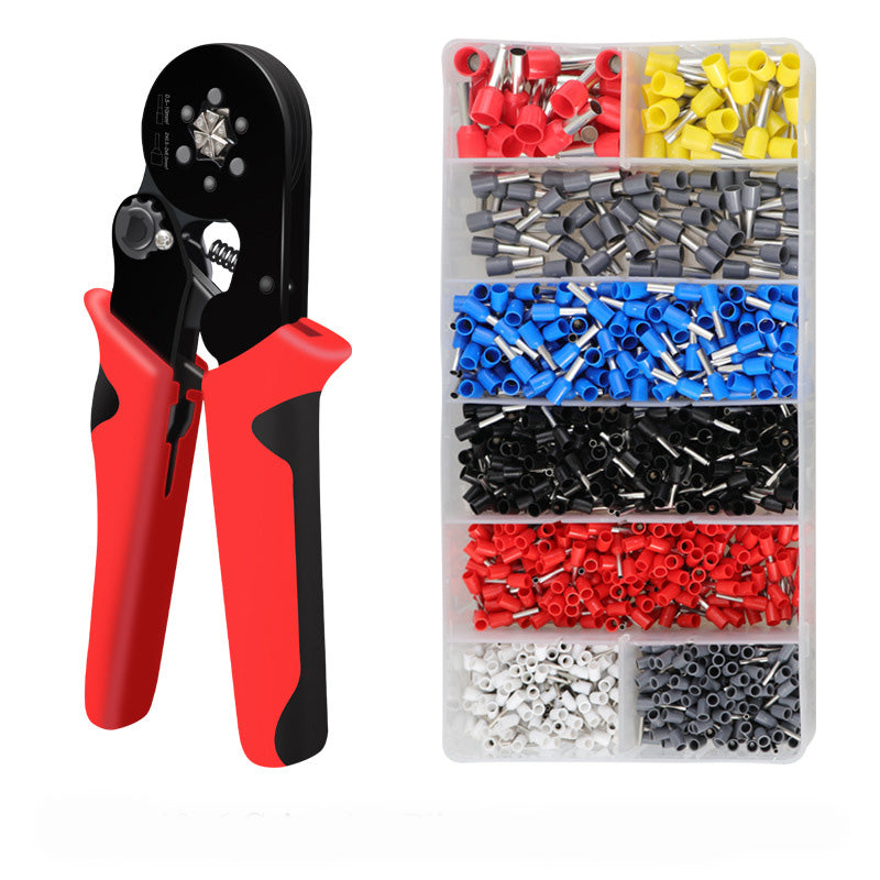 Kit de crimpadora de terminales HSC8 6-6 de 1200 piezas - 24 a 10 AWG-1