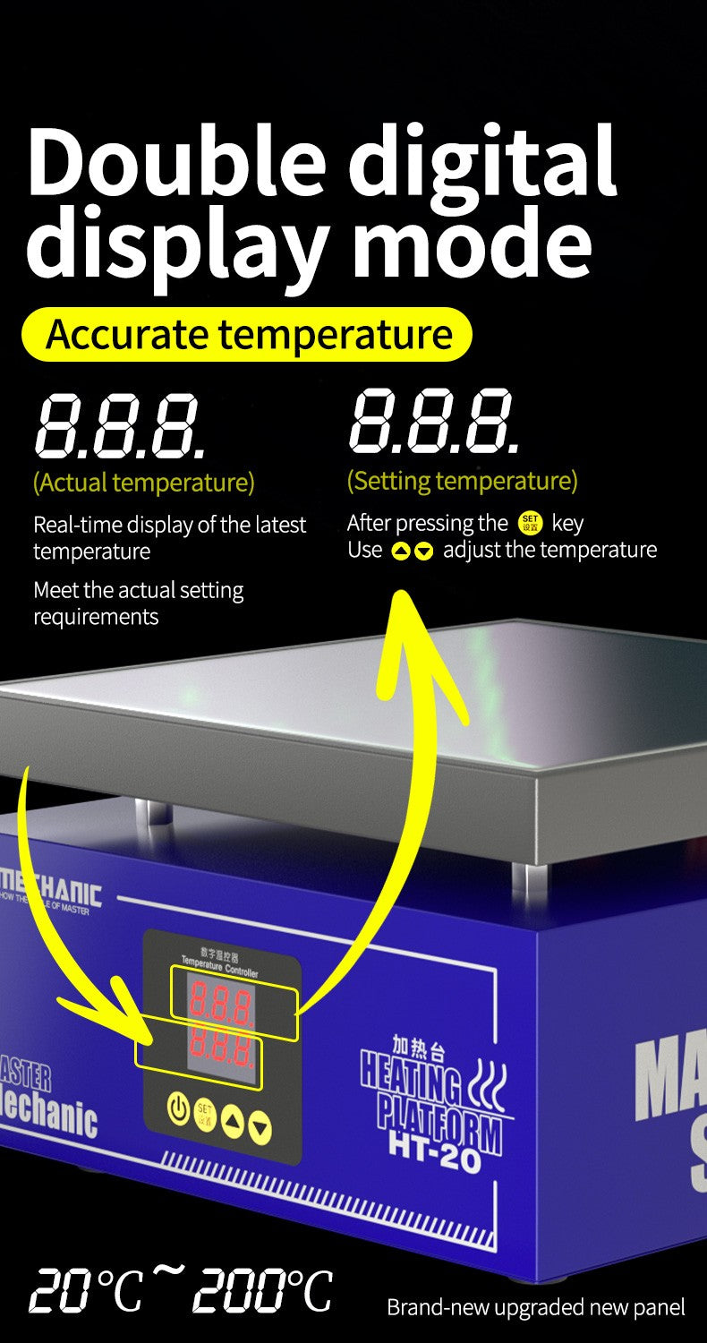 Cama de calentamiento termostática Mechanic HT-20-3