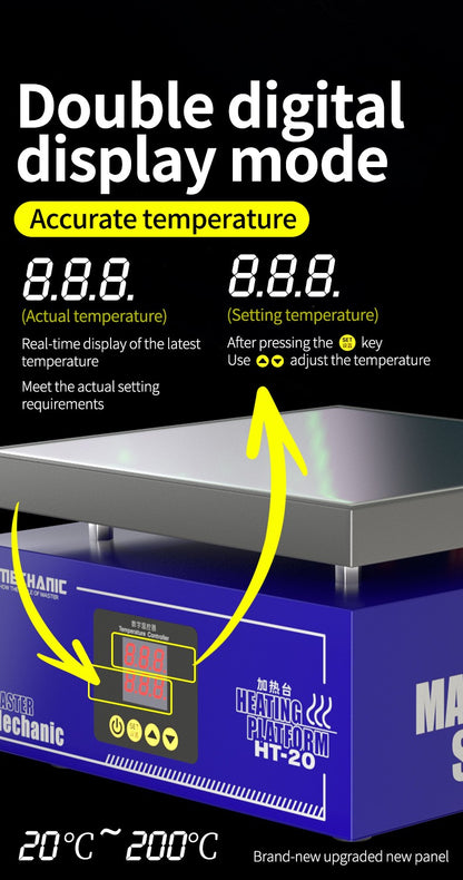 Cama de calentamiento termostática Mechanic HT-20-3