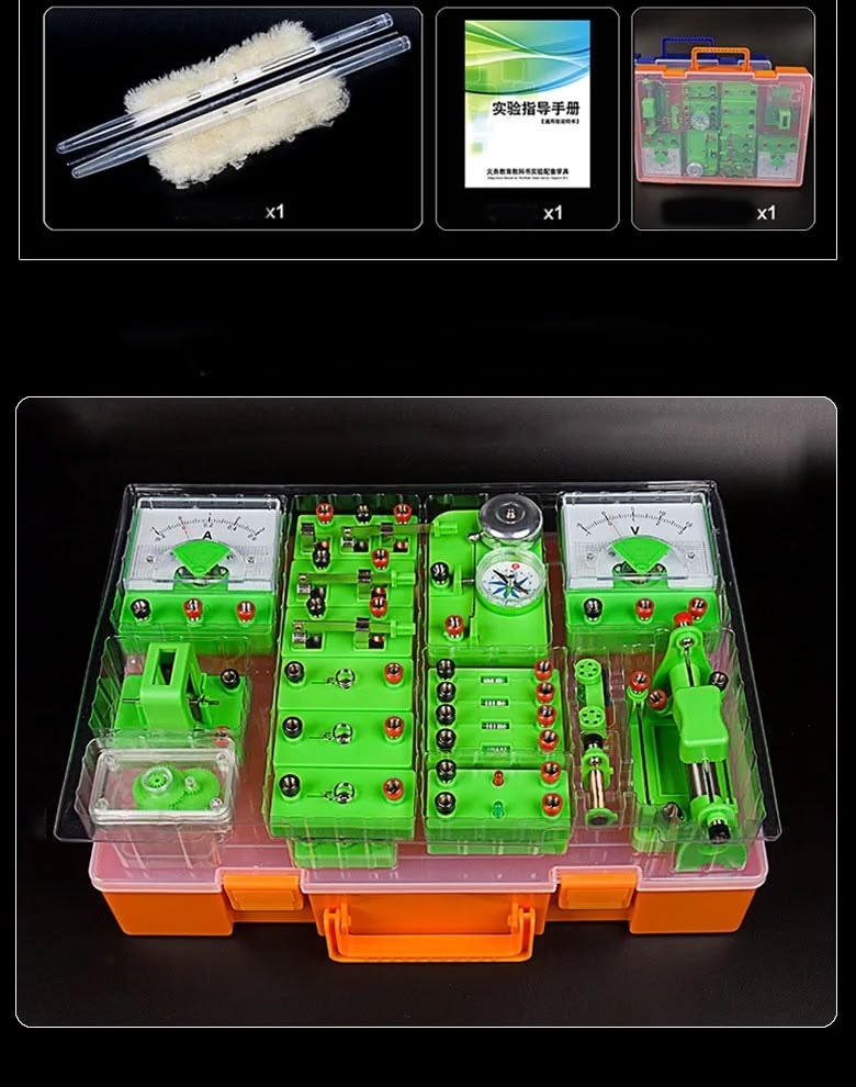 Kit educativo de electromagnetismo de 60 piezas - azul-4
