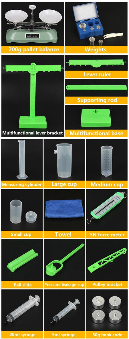 Kit educativo de mecánica clásica de 50 piezas-3