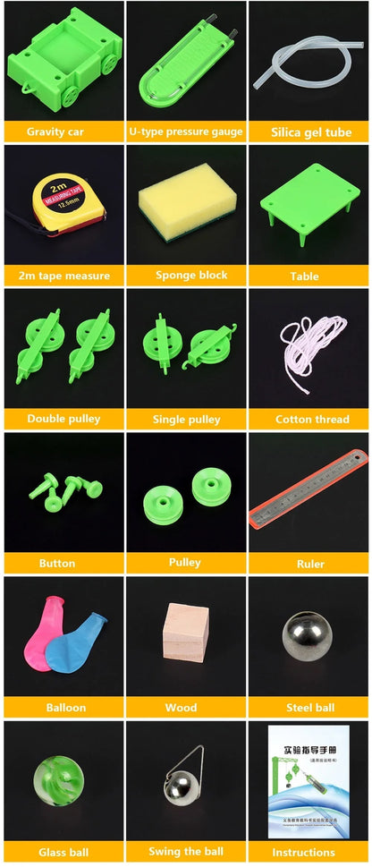Kit educativo de mecánica clásica de 50 piezas-4