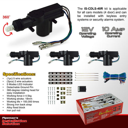 Combo de motores de cerradura para carro de 4 puertas-2