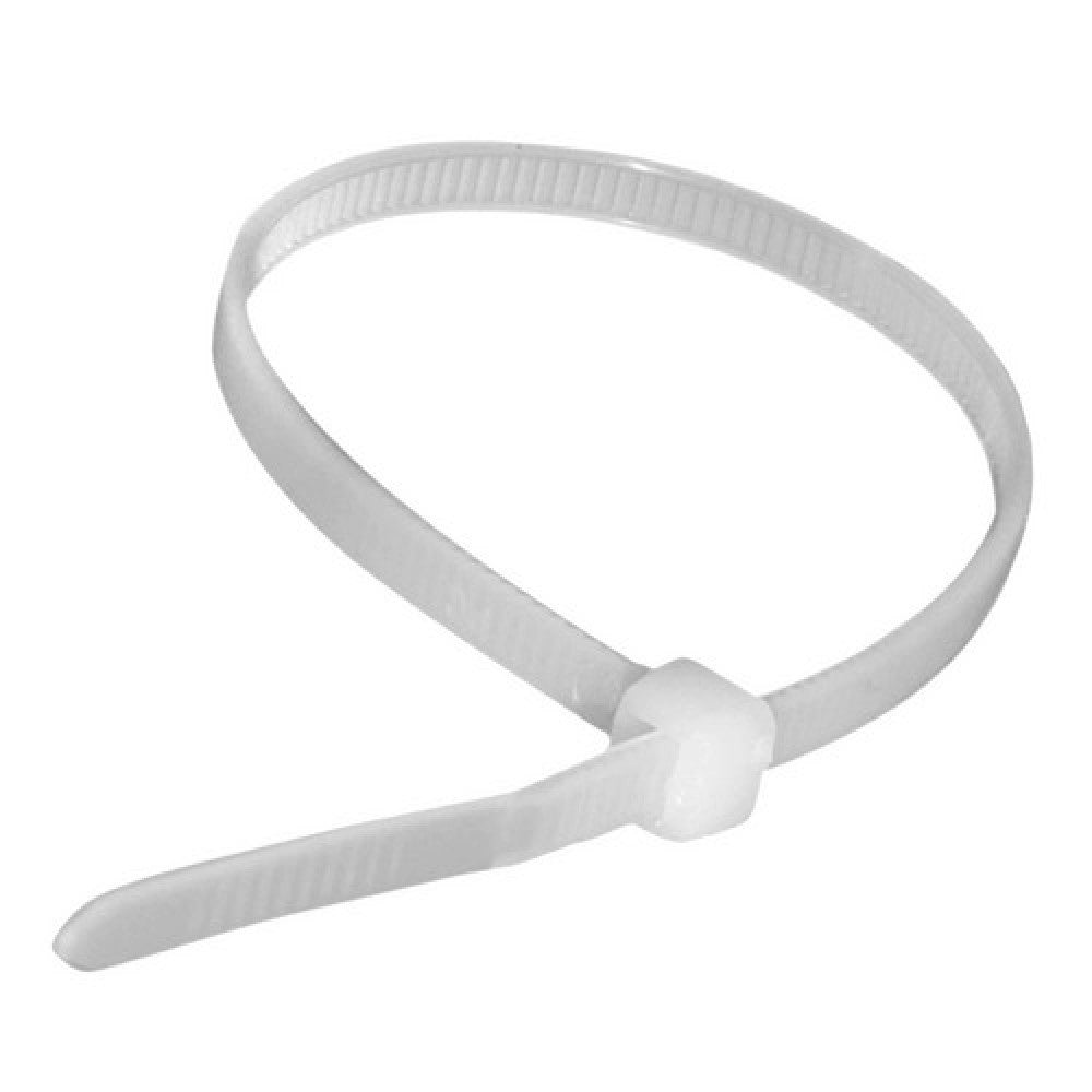 Cincho de amarre N.A. blanco de 35 cm, 100 piezas-1