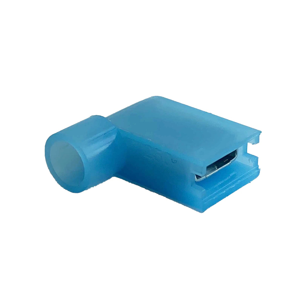 Terminal hembra en L con nylon para cables 16-14-1