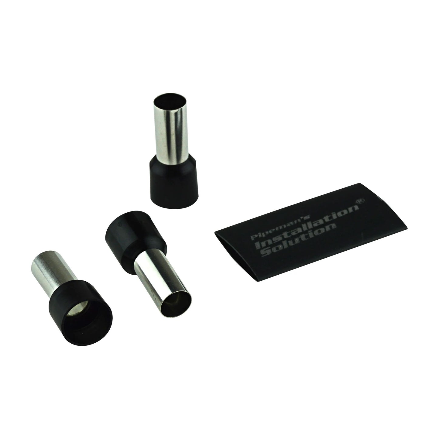 Terminal tubular de calibre 4 con termoencogible - 25 piezas-1
