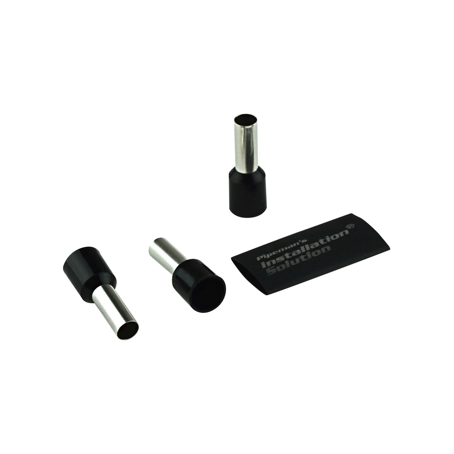 Terminal tubular de calibre 8 con termoencogible - 25 piezas-1
