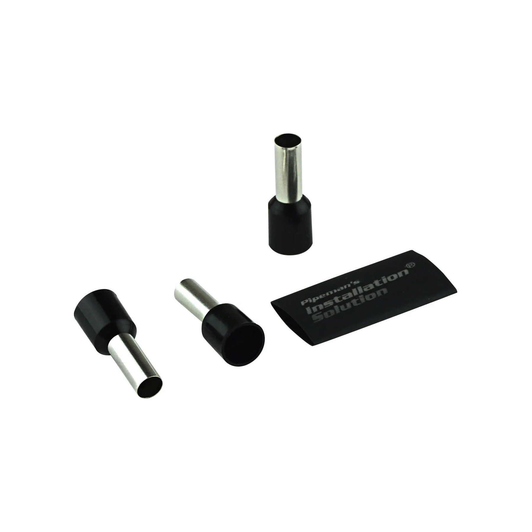 Terminal tubular de calibre 8 con termoencogible - 25 piezas-1
