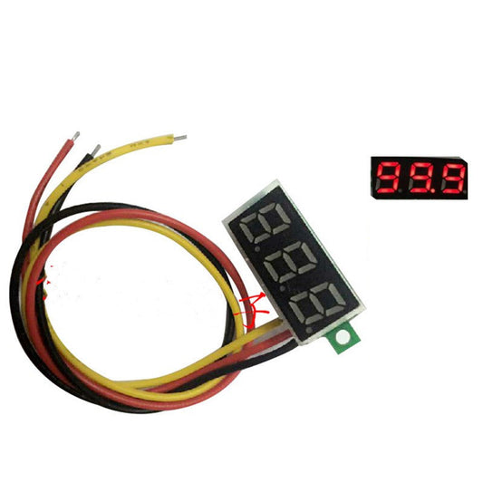 Voltímetro de display de 7 segmentos rojo-1