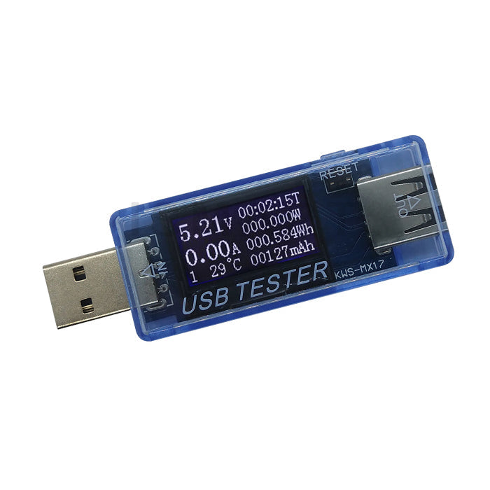 Voltímetro y amperímetro KWS-MX17 USB de 4 a 30V y 5A-1
