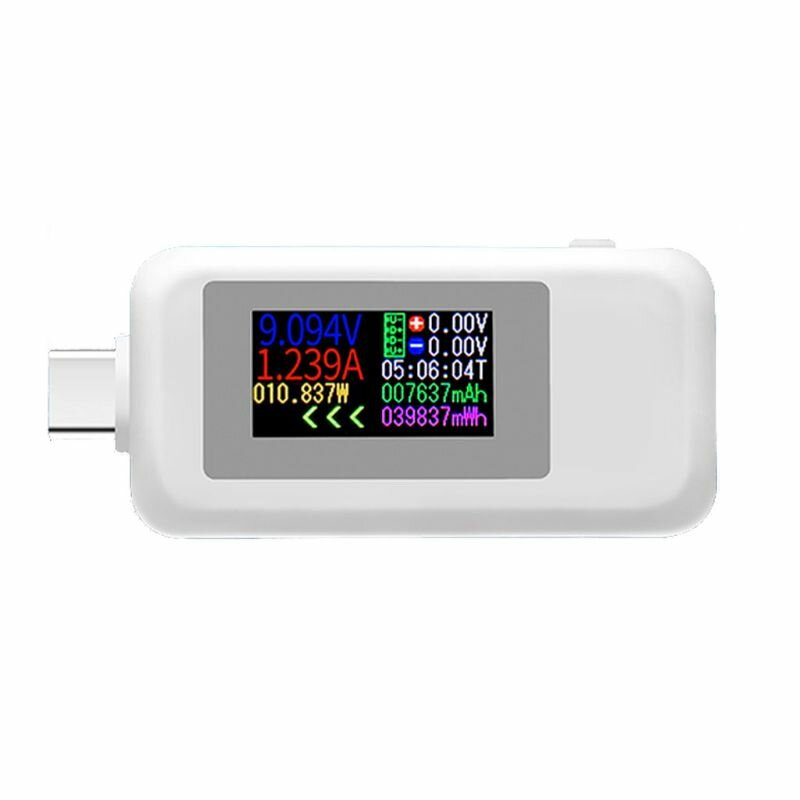 Voltímetro y amperímetro KWS-1902C USB-C de 4 a 30V y 5A-1