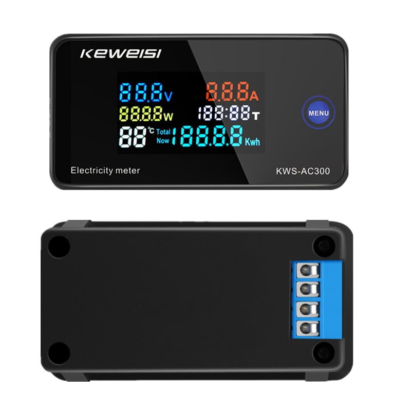 Medidor digital de potencia KWS-AC300 de 0 a 20 A-2