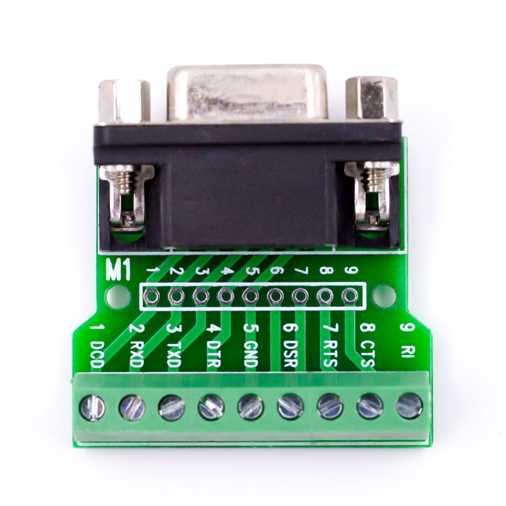 Módulo de conector DB9 hembra con terminal tipo bornera-2