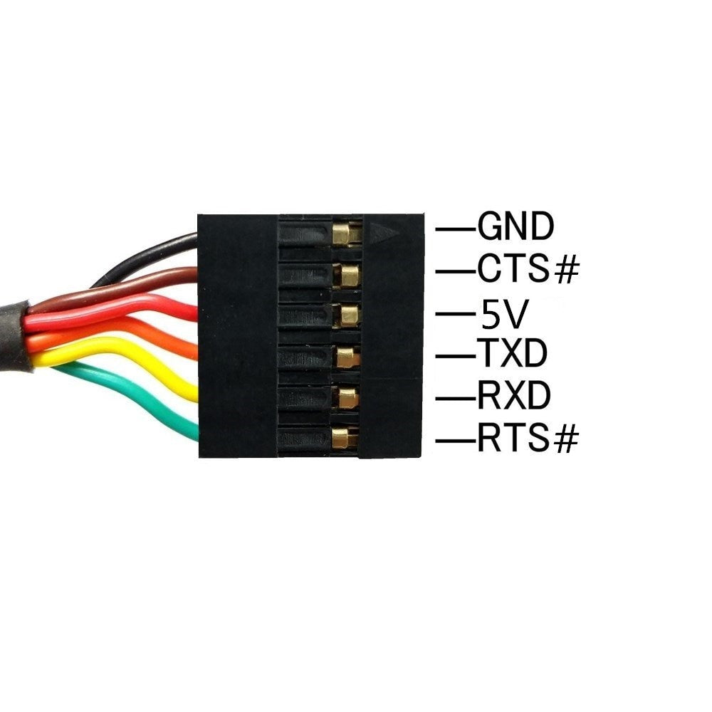 Módulo convertidor tipo cable de USB a TTL de 3.3V y 6 pines-2