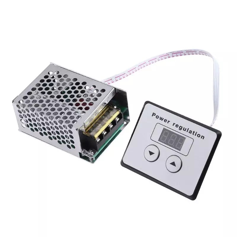 Controlador de velocidad SCR 110V - 220V 4,000W para motor AC con controlador digital-2
