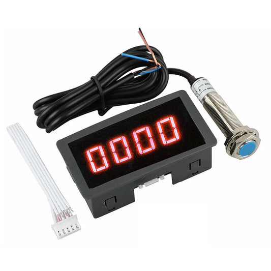 Tacómetro de sensor de proximidad Hall NPN de 10 a 9999 RPM-1