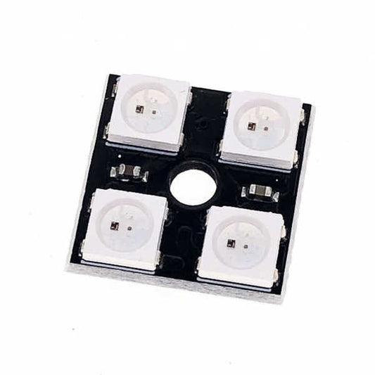 Matriz 2x2 de LED RGB con driver integrado, WS218 con led 5050-1