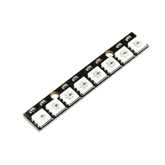 Arreglo lineal de 8 LED RGB con driver integrado, WS218 con led 5050-1