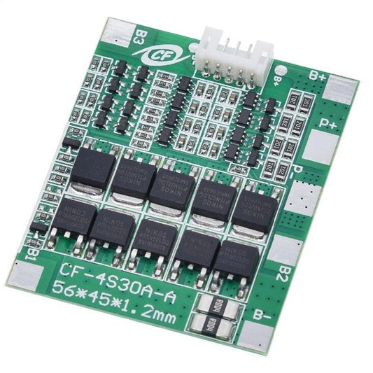 Módulo protector de baterías BMS 4S 30A con balance de carga-1