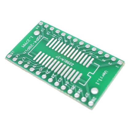 Módulo convertidor de SMD a DIP para integrados de hasta 28 pines-1