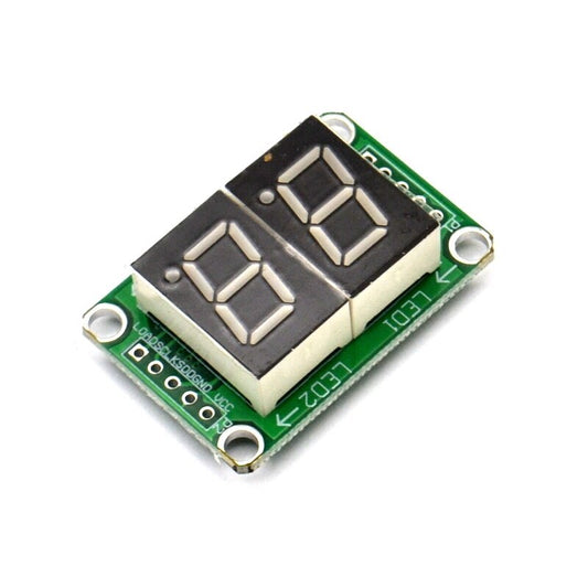 Módulo de doble display de 7 segmentos con 74HC595-1