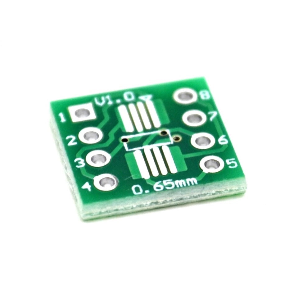 Módulo convertidor de SMD a DIP para integrados de hasta 8 pines-1