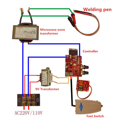Transformador para soldadora spotter de 110V a 9V-2