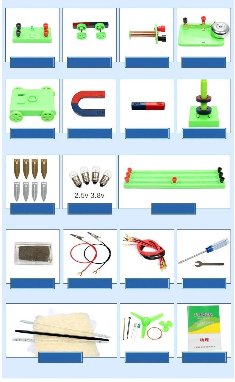 Kit educativo de electromagnetismo de 77 piezas-3