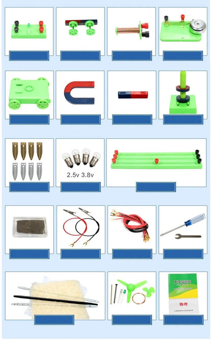Kit educativo de electromagnetismo de 77 piezas-3