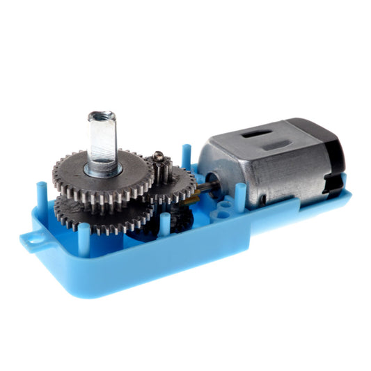 Motorreductor de 3-6V 120 RPM con engranajes de metal-2