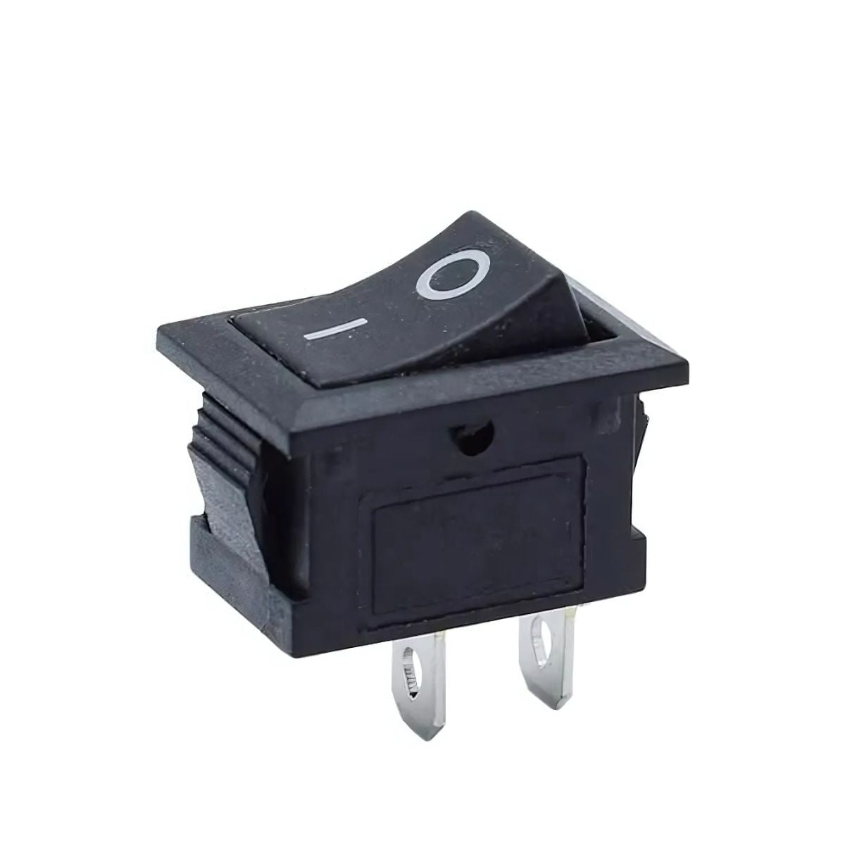 Switch ON OFF SPST pequeño, negro 6A-1
