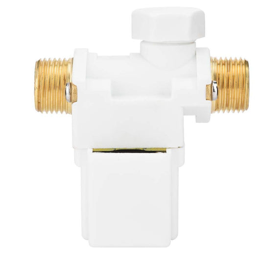 Electroválvula NC de 12V y 1/2" con protector de plástico-1